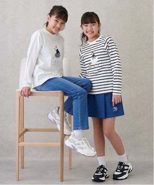 petit main / プティマイン その他パンツ | 【オーガニック】デニムストレートパンツ(ジュニアサイズ) | 詳細2