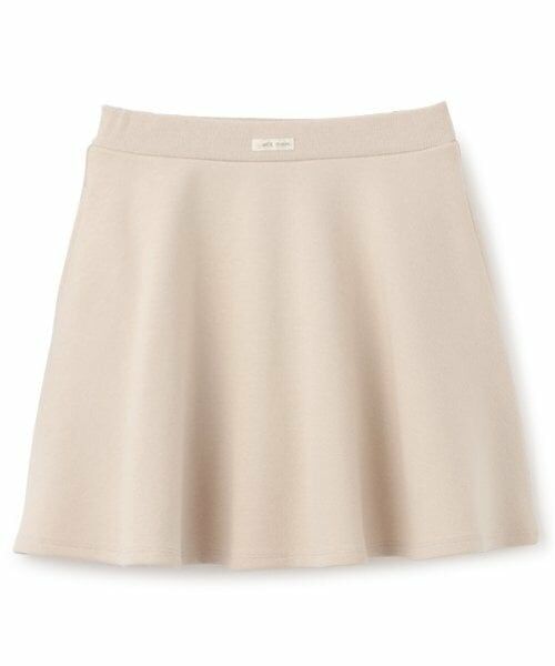 petit main / プティマイン ミニ・ひざ丈スカート | 【リンク/防汚加】フレアースカパン(ジュニアサイズ)（薄ベージュ）