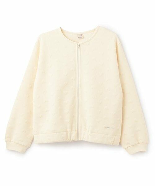petit main / プティマイン ブルゾン | 【リンク/花粉防止】ハートzip羽織り(ジュニアサイズ)（黄）