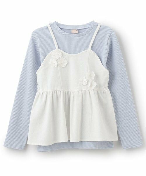petit main / プティマイン その他トップス | 【リンク】花ビスチェ長Tセット(ジュニア) | 詳細6