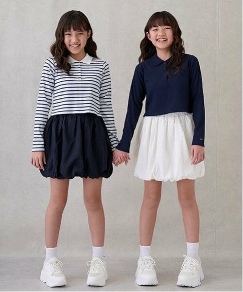 petit main / プティマイン その他トップス | 【リンク】衿ロンTバルーンスカートセット(ジュニア) | 詳細3