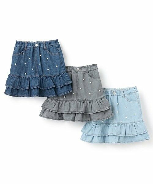 petit main / プティマイン ミニ・ひざ丈スカート | 【リンク】パールデニムスカパン(ジュニア) | 詳細9