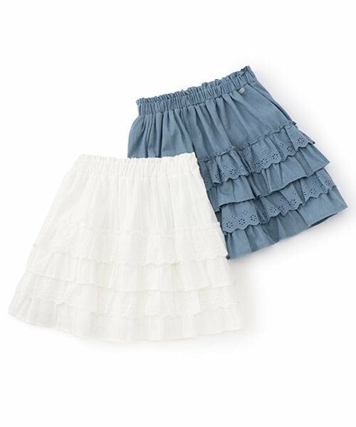 petit main / プティマイン ミニ・ひざ丈スカート | 【リンク】レースフリルスカート(ジュニア) | 詳細9