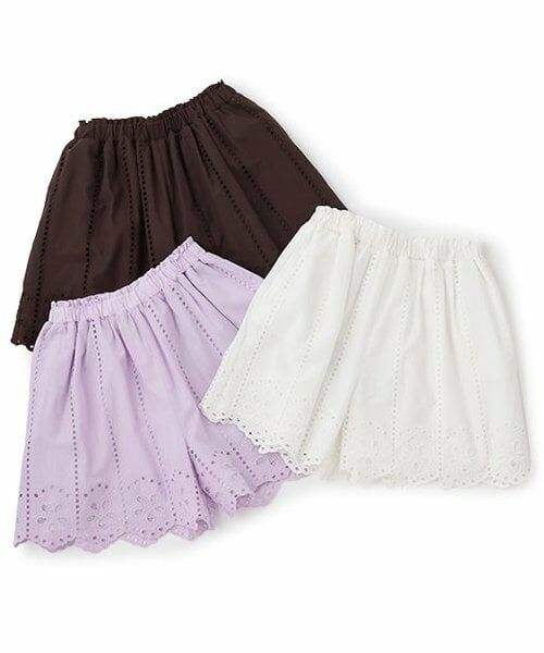 petit main / プティマイン ショート・ハーフ・半端丈パンツ | 【リンク】レースキュロット(ジュニア) | 詳細7