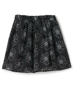 petit main / プティマイン ミニ・ひざ丈スカート | 【リンク】花刺しゅうスカート(ジュニア)