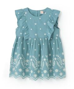 petit main / プティマイン Tシャツ | 【リンク】インド綿オーバーレースチュニック(ジュニア)