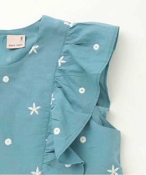 petit main / プティマイン Tシャツ | 【リンク】インド綿オーバーレースチュニック(ジュニア) | 詳細3