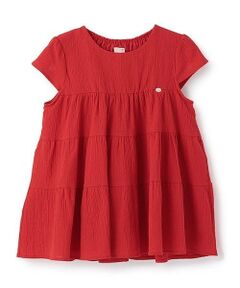 petit main / プティマイン Tシャツ | 【スマイル/リンク】楊柳チュニック(ジュニアサイズ)