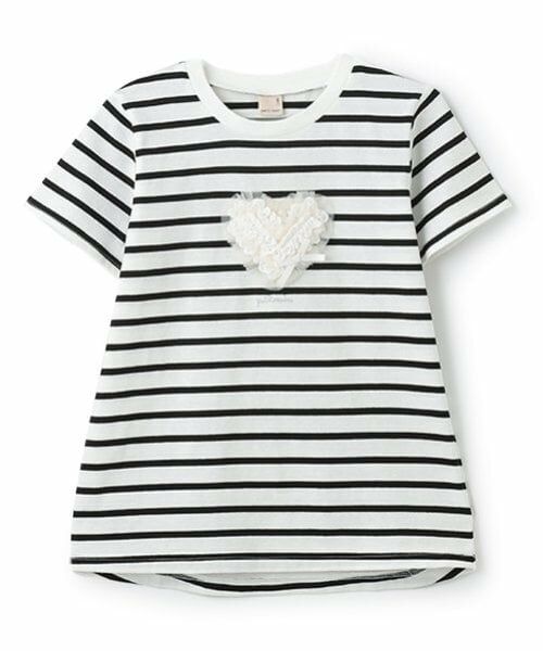 petit main / プティマイン Tシャツ | 【リンク】アソートモチーフＴシャツ(ジュニア)（黒）