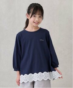 petit main / プティマイン Tシャツ | 【リンク】レースAラインTシャツ(ジュニア)