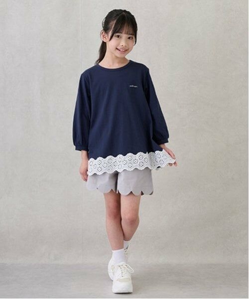 petit main / プティマイン Tシャツ | 【リンク】レースAラインTシャツ(ジュニア) | 詳細2