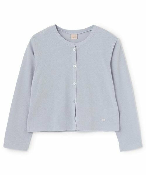 petit main / プティマイン カーディガン・ボレロ | 【リンク】【UVカット/接触冷感】カーディガン(ジュニア)（ライト ブルー）
