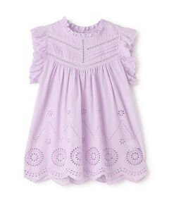 petit main / プティマイン Tシャツ | 【リンク】オーバーレースチュニック(ジュニア)