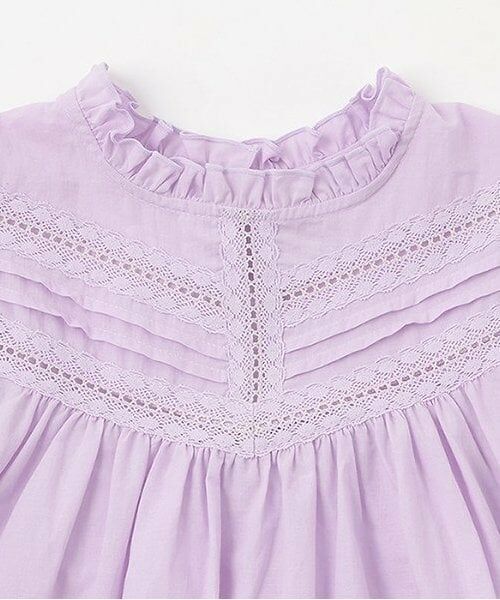 petit main / プティマイン Tシャツ | 【リンク】オーバーレースチュニック(ジュニア) | 詳細2