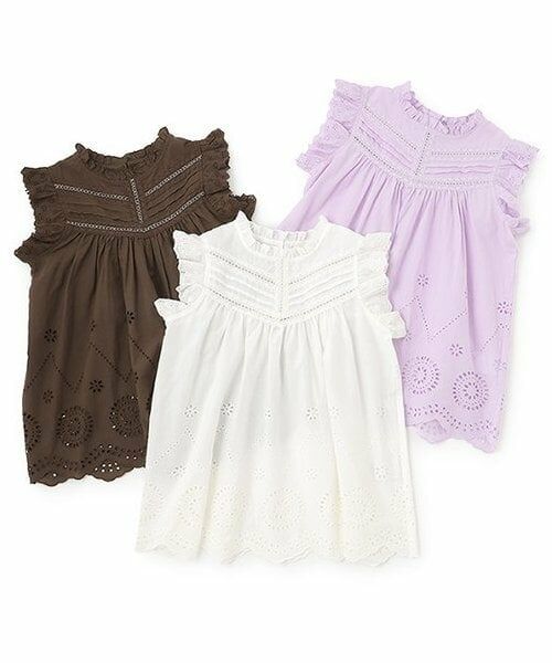 petit main / プティマイン Tシャツ | 【リンク】オーバーレースチュニック(ジュニア) | 詳細7