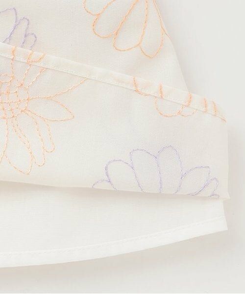 petit main / プティマイン Tシャツ | 【リンク】お花刺しゅうドッキングT(ジュニア) | 詳細5