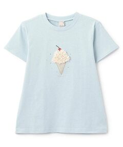 petit main / プティマイン Tシャツ | 【防汚/リンク】キラキラモチーフTシャツ(ジュニア)