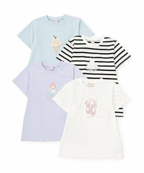 petit main / プティマイン Tシャツ | 【防汚/リンク】キラキラモチーフTシャツ(ジュニア) | 詳細11