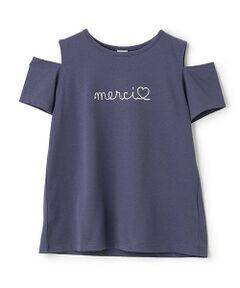 petit main / プティマイン Tシャツ | 【水陸両用】ロゴ刺しゅうTシャツ(ジュニア)