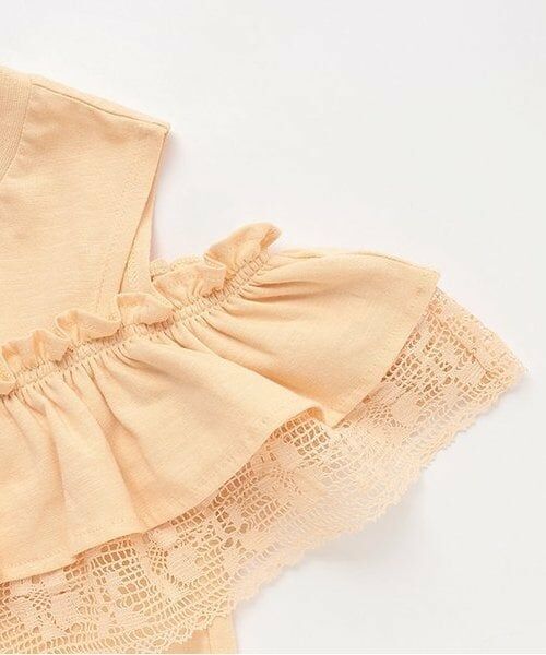 petit main / プティマイン Tシャツ | 【接触冷感/リンク】オフショルレースT(ジュニア) | 詳細3