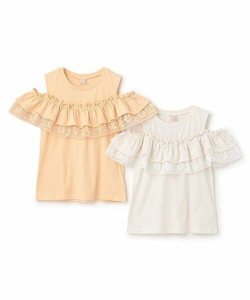 petit main / プティマイン Tシャツ | 【接触冷感/リンク】オフショルレースT(ジュニア) | 詳細6