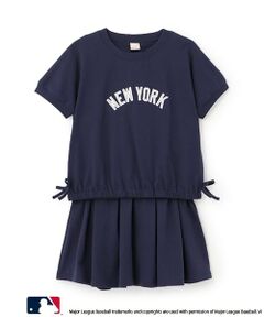 petit main / プティマイン ミニ丈・ひざ丈ワンピース | 【MLB/リンク】カットソーセットアップ