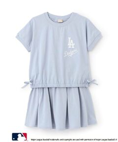 petit main / プティマイン ミニ丈・ひざ丈ワンピース | 【MLB/リンク】カットソーセットアップ