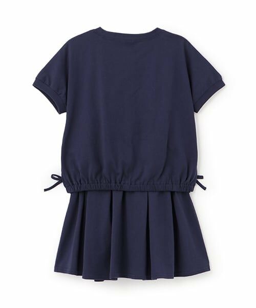 petit main / プティマイン ミニ丈・ひざ丈ワンピース | 【MLB/リンク】カットソーセットアップ | 詳細1