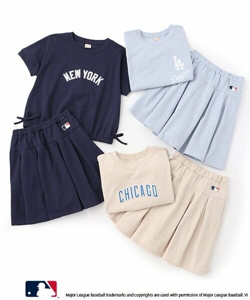 petit main / プティマイン ミニ丈・ひざ丈ワンピース | 【MLB/リンク】カットソーセットアップ | 詳細16