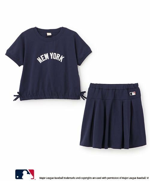 petit main / プティマイン ミニ丈・ひざ丈ワンピース | 【MLB/リンク】カットソーセットアップ | 詳細2