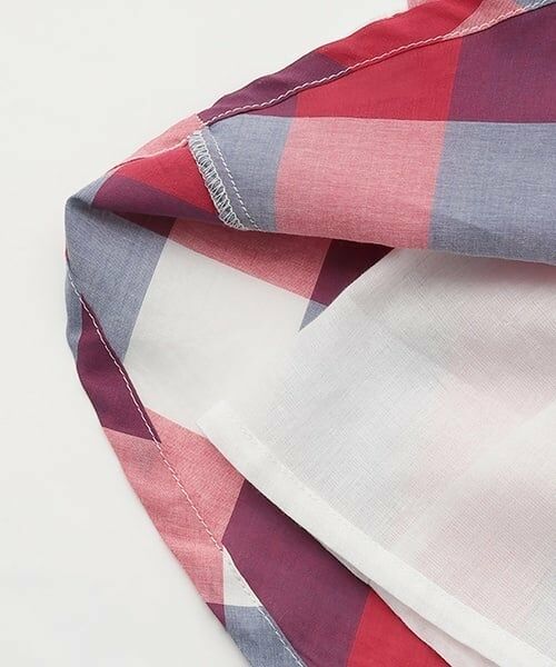 petit main / プティマイン ミニ丈・ひざ丈ワンピース | 【リンク】肩あきチェックワンピース(ジュニア) | 詳細12