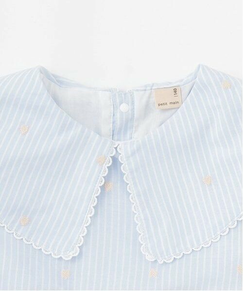 petit main / プティマイン ミニ丈・ひざ丈ワンピース | 【リンク】ハート刺しゅうワンピース(ジュニア) | 詳細5