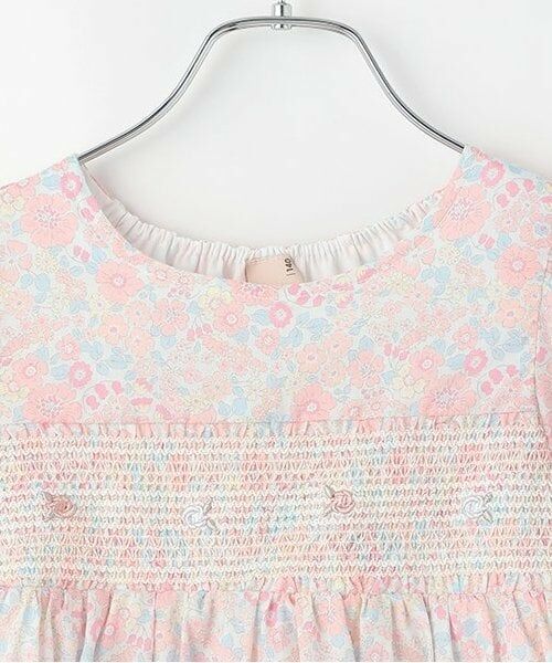 petit main / プティマイン ミニ丈・ひざ丈ワンピース | 【リンク】スモッキングワンピース(ジュニア) | 詳細2