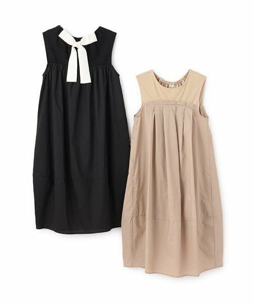 petit main / プティマイン ミニ丈・ひざ丈ワンピース | 【リンク】ドッキングバルーンワンピース(ジュニア) | 詳細10