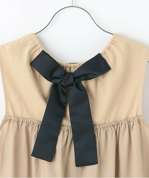 petit main / プティマイン ミニ丈・ひざ丈ワンピース | 【リンク】ドッキングバルーンワンピース(ジュニア) | 詳細7