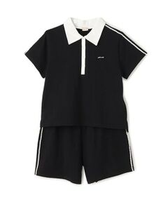 petit main / プティマイン ミニ丈・ひざ丈ワンピース | 【リンク/接触冷感】ポロセットアップ(ジュニアサイズ)