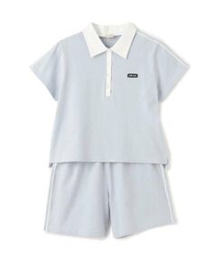 petit main / プティマイン ミニ丈・ひざ丈ワンピース | 【リンク/接触冷感】ポロセットアップ(ジュニアサイズ)