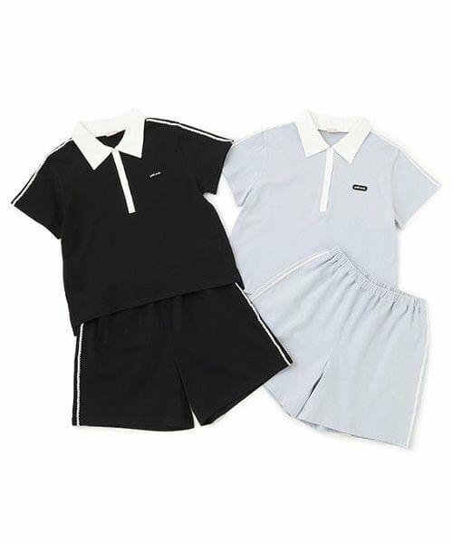 petit main / プティマイン ミニ丈・ひざ丈ワンピース | 【リンク/接触冷感】ポロセットアップ(ジュニアサイズ) | 詳細11