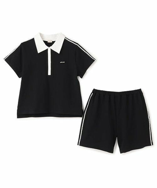 petit main / プティマイン ミニ丈・ひざ丈ワンピース | 【リンク/接触冷感】ポロセットアップ(ジュニアサイズ) | 詳細2