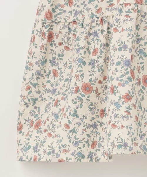 petit main / プティマイン ミニ丈・ひざ丈ワンピース | 【リンク】ベストつきティアードワンピース(ジュニアサイズ) | 詳細5