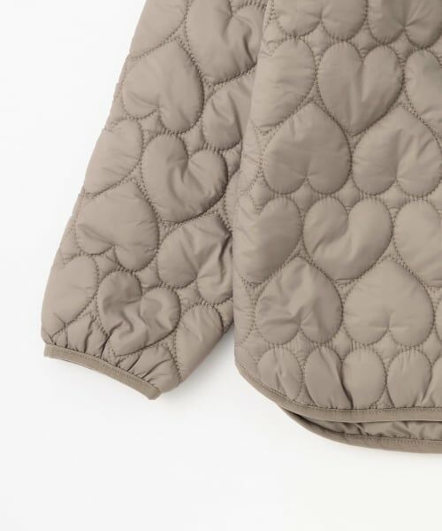 petit main / プティマイン ブルゾン | 【リンク/洗える】ハートキルティングジャケット(ジュニアサイズ) | 詳細4