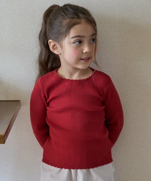 petit main / プティマイン ニット・セーター | 【リンク/フワもちっと】リブニット(ジュニアサイズ) | 詳細9