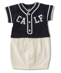 petit main / プティマイン ロンパース | ユニフォーム風2WAYオール