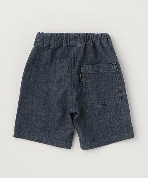 petit main / プティマイン ショート・ハーフ・半端丈パンツ | 【WEB限定】デニムベイカーハーフパンツ | 詳細1