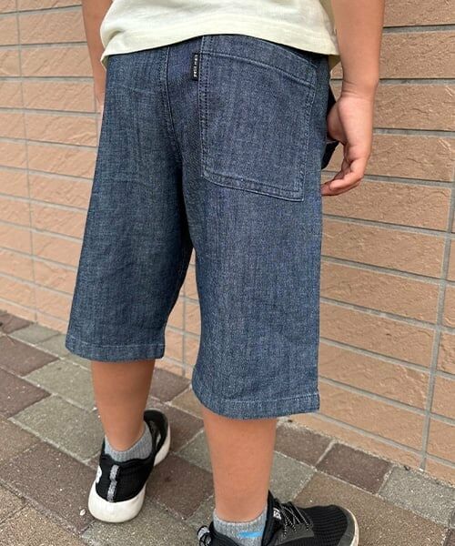 petit main / プティマイン ショート・ハーフ・半端丈パンツ | 【WEB限定】デニムベイカーハーフパンツ | 詳細12