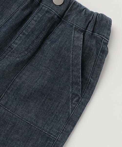 petit main / プティマイン ショート・ハーフ・半端丈パンツ | 【WEB限定】デニムベイカーハーフパンツ | 詳細4