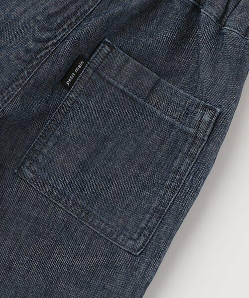 petit main / プティマイン ショート・ハーフ・半端丈パンツ | 【WEB限定】デニムベイカーハーフパンツ | 詳細5