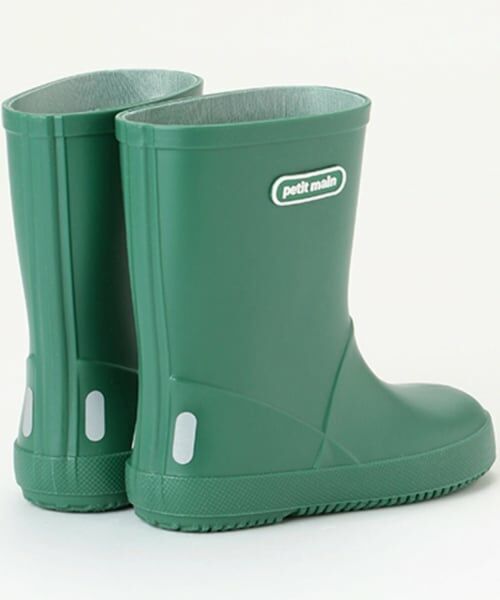 petit main / プティマイン レインシューズ | 【WEB限定】【プティプラ】カラフルレインブーツ【カーキ】 | 詳細1