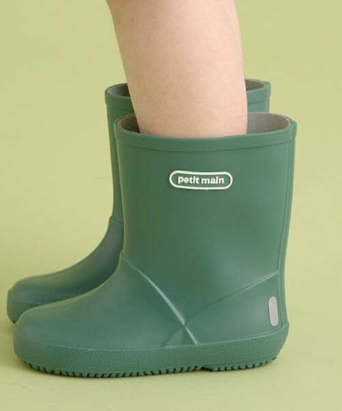 petit main / プティマイン レインシューズ | 【WEB限定】【プティプラ】カラフルレインブーツ【カーキ】 | 詳細13