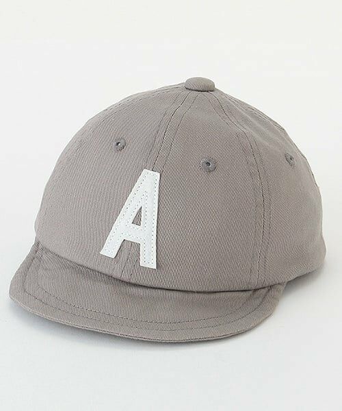 petit main / プティマイン ベビー・キッズグッズ | 【リンク】アルファベットロゴキャップ(ベビー)（チャコール）